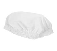 OHPHCALL Funda Protectora Elástica para Banco de Piano en Poliéster Blanco, Costura Delicada, Antideslizante y Resistente para Oficina y Centro Comercial