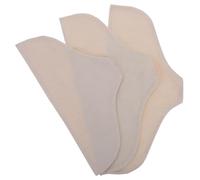 OHPHCALL Fundas Antideslizantes para Perchas de Algodón y Lino Tamaño Múltiple 45X21 41X21 43X21 CM Color Beige Crema 3 Unidades Protector de Percha Adecuado para Tiendas de Ropa y