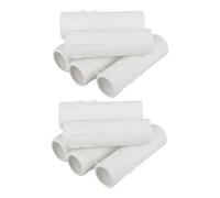 OHPHCALL Fundas para Velas De Plástico Blancas 30x100mm, Protectores para Portalámparas De Candelabro, Cubiertas para Luces De Araña, 12 Piezas para Decoración En Fiestas y Hogar