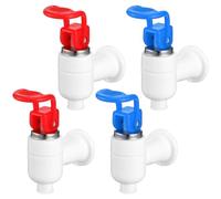 OHPHCALL Grifo Manual para Fuente de Agua Potable 4 Boquillas Dispensadoras de Plástico, Buen Sellado y Manual, Adecuado para Uso en Casa y Exterior