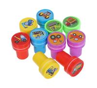 OHPHCALL Juego de Sellos de Plástico 40 Piezas Redondas, Adecuado para Motivar el Aprendizaje y Desarrollar Buenos Hábitos en Estudiantes y Hogares