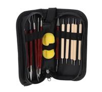 OHPHCALL Kit de Herramientas para Tallar y Cortar para Esculpir Arcilla Polimérica 12 Piezas de Metal y Madera Adecuado para Cerámica y Manualidades Artísticas