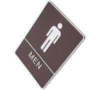 OHPHCALL Letrero Autoadhesivo para Puerta de Baño en Hotel Diseño Elegante de Abs, Señal Clara para Identificación en Centros Comerciales