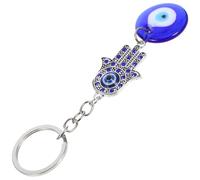 OHPHCALL Llavero Colgante de Ojo Malvado Turco de Aleación Diseño Intrincado y Compacto para Protección y Decoración Ligera