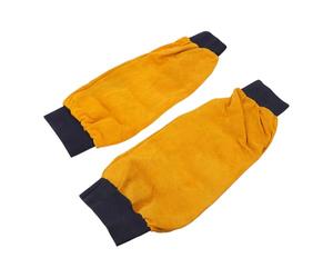 OHPHCALL Mangas Duraderas y Prácticas Resistentes al Calor de Cuero para Protección de Brazos para Trabajo Seguro y Cómodo en Soldadura