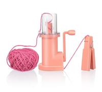 OHPHCALL Máquina de Tejer Manual Giratoria Portátil, Herramienta para Tejer Diy, Devanadora de Hilo Compacta de Plástico y Metal, Mini Fábrica de Tejidos para Manualidades y Bricolaje