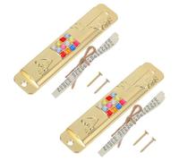 OHPHCALL Mezuzah para Puerta en Aleación de Zinc, 2 Juegos con Pergamino Kosher, Adorno Religioso y Protección Espiritual para Familia Judía