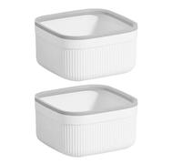 OHPHCALL Mini Cubo de Basura para Escritorio, sin Tapa y Abierto, Tamaño Compacto, Material Ligero, Pack de 2 Unidades para Uso en Cocina y Oficina