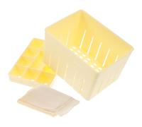 OHPHCALL Molde de Plástico para Hacer Tofu con Bordes Pulidos y Pared Interior Lisa, Juego de 1 Set con Tela de Filtro para Cocina Casera
