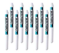 OHPHCALL Pack de 10 Rotuladores Permanentes Punta Fina para Carpintería y Construcción Tinta Visible y Resistente, Cuerpo de Plástico Adecuado para Oficina y Viaje