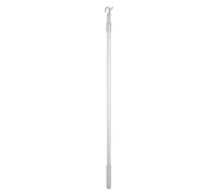OHPHCALL Percha telescópica con Varilla de Empuje y tracción para persianas, aleación de Aluminio, 45.20 cm Ajustable, Plata, Accesorio para Cortinas y Uso doméstico