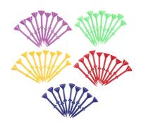 OHPHCALL Picos de Pelota de Golf 50 Soportes de Plástico Multicolor para Entrenamiento y Mejora de Postura para Jugadores de Golf Amateurs y Expertos