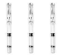 OHPHCALL Pinceles de Caligrafía Recargables de 3 Piezas, Estilo Bolígrafo Pelo, Tamaño Pequeño, Tinta Fácil de Rellenar para Papelería y Dibujo Artístico, Uso Escolar y Profesional