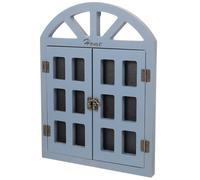 OHPHCALL Pizarra Vintage para Ventana de Tienda en Madera Natural Gris, Tablero de Mensajes Colgante Retro para Cafeterías, Bares y Decoración del Hogar, Adorno Funcional y Decorativo