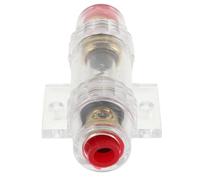 OHPHCALL Portafusibles de Línea para Automóvil Rojo Soporte de Fusible Resistente para Sistema de Audio y Subwoofer Protección Segura para Amplificadores y Componentes de Sonido