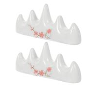 OHPHCALL Portalápices Duradero de Cerámica 2 Piezas Forma de Cinco Dedos para Pinceles de Caligrafía Hogar