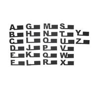 OHPHCALL Separadores de estanterías alfabéticos de plástico para libros y, 26 piezas, diseño para organización eficiente en bibliotecas y oficinas