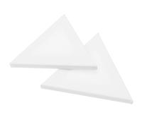 OHPHCALL Tablero de Dibujo Irregular de Algodón Blanco Triangular, 2 Piezas para Pintura Creativa DIY Estabilidad y Permanencia, Adecuado para Artistas y Estudiantes