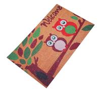 OHPHCALL Tapete Antideslizante con Estampado búho para Uso en salón y Bienvenida, Goma Absorbente, diseño Decorativo y Moderno