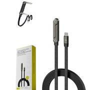 Ohphnt 2-in-1 Invisible Holder Charger Cable with Stand, 240W Fast Invisible Holder Charger, Nylon Braided Cable 1.5M, for Smartphones,Tablets,Laptops-USB C to USB C