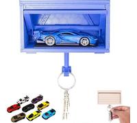 Ohphnt Car Garage Key Holder with Opening Door,garage Key Holder,Funny Wall Mount Car Garage Key Rack,3D Printed Key Organizer Wall Mount,Easy Installation Key Rack for Entryway-Cars are random-D