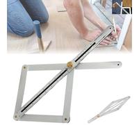 Ohphnt New Premium Corner Angle Finder Too,Precision Angle Measuring Tool with Locking Metal Knobs, Measurable Angles from 10° to 170°, Suitable for Carpentry, with Scales,Tile and DIY Projects