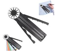 Ohphnt Paper Craft Edge Cutter,12 In 1 Rotary Paper Cutter,12 In 1 Rotary Paper Cutter,12 In 1 Paper Craft Edge Cutter, Rotary Cutter,Multifunctional Paper Cutter,Paper Trimmer Cutting Tool