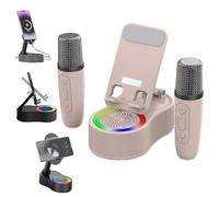 Ohphnt SonicDrop Dock - No-Pair Magic Speaker & Charging Stand, SonicDrop Dock Holder,Foldable Cell Phone Holder Desk with Induction Speaker,Wireless Mobile Phones Charger Station Sound-Pink