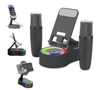 Ohphnt SonicDrop Dock - No-Pair Magic Speaker & Charging Stand, SonicDrop Dock Holder,Foldable Cell Phone Holder Desk with Induction Speaker,Wireless Mobile Phones Charger Station Sound-Black