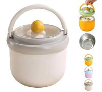 Ohphnt Thermal Food Container Microwavable Leakproof Food Container with Spoon Thermal Insulated Soup Container Ideal for Office, School, Picnic, Home, Camping, Business Trip and Outdoors(B)