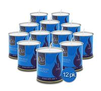 Ohr Yahrzeit Candle - Vela de 1 día (12 unidades, 24 horas, diseño de Yahrtzeit y Yom Kippur en lata)
