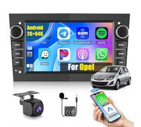 Ohradio 2+64G Android 15 Radio Coche para Opel Astra/Antara/Vectra/Corsa/Zafira/Meriva/Vivaro/Combo/Signum/Tigra Twin Top - Carplay Android Auto Wireless, 7" Pantalla Táctil WiFi GPS FM/RDS BT+CAM+Mic