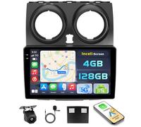 Ohradio 4+128G Radio Coche Android 15 para Nissan Qashqai J10 2006-2013 con Carplay Android Auto Inalambrico, Incell Pantalla táctil de 9 Pulgadas con BT/GPS/WiFi/FM/RDS+Cámara Traser Mic