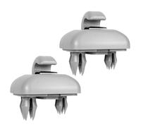 OHREN 2 PCS Soporte para Visera de Auto, Clip Gancho para Visera Compatible con A1 A3 A4 A5 Q3 Q5 (8E0 857 562) A7 B6 B7 B8 S4 S5 (Gris)