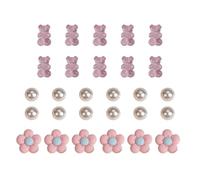 OHREN 27 Piezas Flores para Zapatos,Colgantes y Broches Sandalias de Zueco,Accesorios,Pins Crocs,Jibbitz,Lindos Niñas,Niños y Adultos,Regalos de Fiesta,Material: Cloruro de Polivinilo