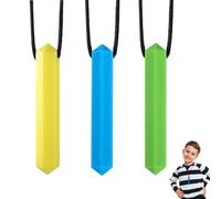 OHREN 3 collares masticables de silicona resistentes y duraderos para niños y niñas