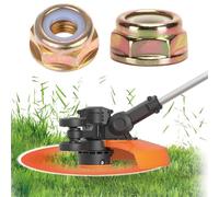 OHREN 3x Tuerca de Cuchilla, Rosca Izquierda para Desbrozadoras, Cortabordes y Trimmers, Accesorio Universal para Herramientas de Jardín, Fácil Instalación, Material Resistente (M10 x 1,25)