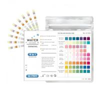 OHREN 50 tiras Kit de prueba de dureza del agua - test dureza agua, tiras reactivas, (suave, medio y duro)