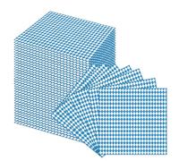 OHREN 80 Servilletas 3 capas, Absorbentes y prácticas, Ideales para ocasiones especiales (33x33cm) (Azul Bávaro)