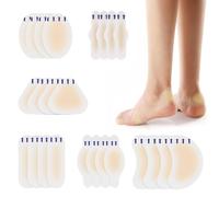 OHREN Tiritas Ampollas Pies, 24 Unidades de Apósitos Hidrocoloides Impermeables, Protección Antirozaduras para Talones y Dedos, Tiritas para Zapatos y Actividades Diarias