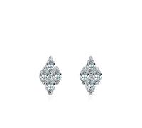 Ohrhänger 925 Silber, Ohrringe Damen Silber Raute mit Zirkonia Geschenke für Mama