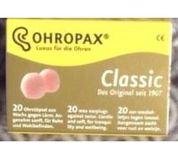 Ohropax Classic Protectores de Ruido 20 Pieza Tapón para el Oído 2 Paquetes