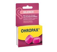OHROPAX Silence - Tapones para los oídos - tapones de silicona moldeable rosa - Dermatológicamente probados - Apto para todos los oídos - Nivel de aislamiento acústico SNR 23 dB - para dormir