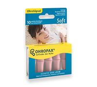 OHROPAX - Soft - 1 x 10 unidades - Tapones intrauditivos reutilizables de espuma, contra el ruido dañino - para relajarse, dormir y escuchar música