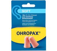 OHROPAX Tapones para los oídos blandos de espuma suave - muy discretos y cómodos - Aislamiento acústico SNR 31 dB - Ideal para relajarse, dormir y trabajar - 10 unidades