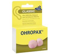 OHROPAX Tapones clásicos para los oídos - Tapones para los oídos para proteger contra el ruido, la humedad y el viento - Hecho de cera moldeable - Cómodo y adecuado para todos los oídos - Aislamiento
