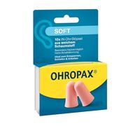 OHROPAX Tapones para los oídos blandos de espuma suave - muy discretos y cómodos - Aislamiento acústico SNR 31 dB - Ideal para relajarse, dormir y trabajar - 10 unidades