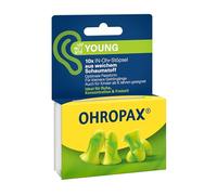 OHROPAX Young - Tapones para oídos con canales auditivos más pequeños - Tapones de espuma suave - Aislamiento acústico SNR 35 dB - Ideal para descanso, concentración y ocio - 10 unidades