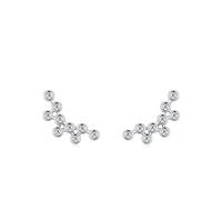 Ohrring Stecker Silber, Ohrringe Boho Klein Geometrisch mit Zirkonia 925 Silber Mama Geschenk