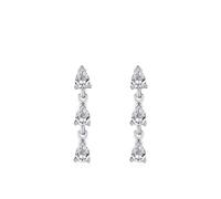 Ohrringe Set 925, Ohrstecker Silber Set Quaste mit Zirkonia Mama Geschenk